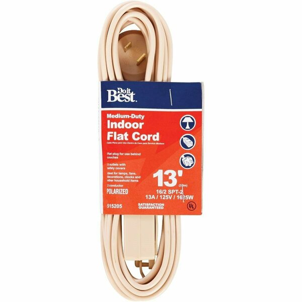 All-Source 13 Ft. 16/2 Flat Plug Tan Extension Cord IN-PT2163-8I-3PK